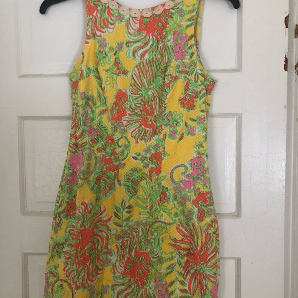 LAST CHANCE💥Lilly Pulitzer Vibrant Mini Dress - Yellow, Green, Pink, Orange sz 6